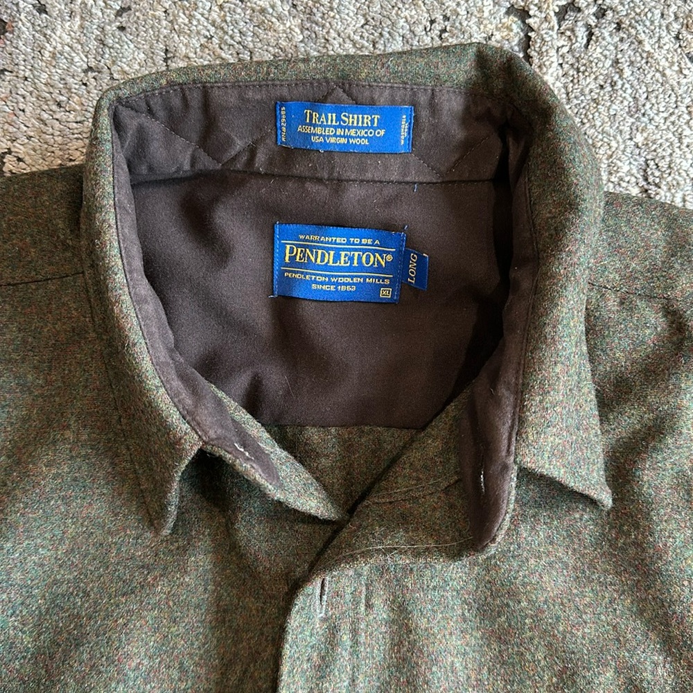 EUC XL Tall Pendleton wool button up shirt - Picture 3 of 8